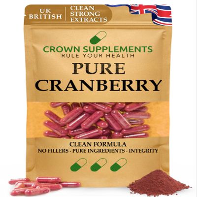 Pure Cranberry Capsules | Clean Formula Extracts | High Strength Supplement | Crown Supplements UK (360 Capsules)