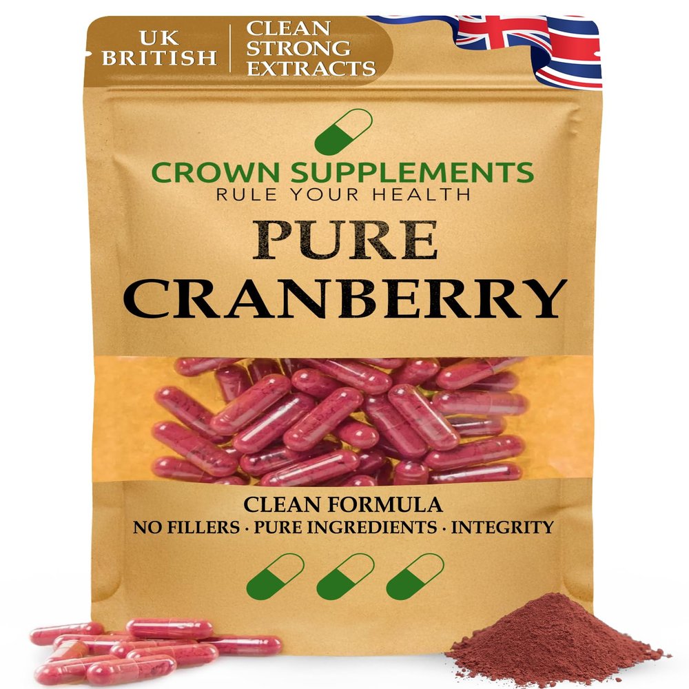 Pure Cranberry Capsules | Clean Formula Extracts | High Strength Supplement | Crown Supplements UK (360 Capsules)