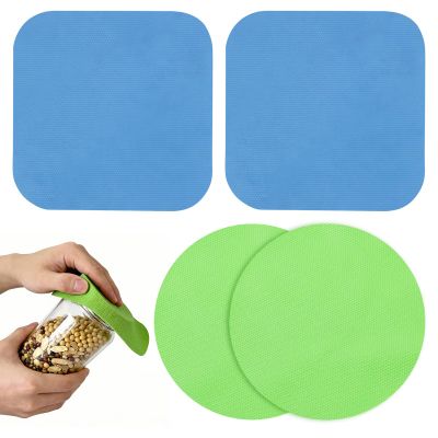 Rubber Jar Opener Gripper Pad, 4pcs Bottle Opener Gripper Lid Opener Grip for Opening Jars Non Slip Kitchen Coasters