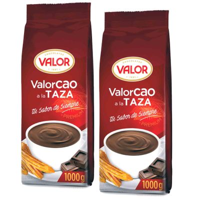 Valor Cao Spanish Authentic Hot Thick Chocolate Drink Powder 2x 1KG