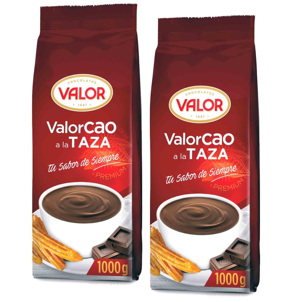 Valor Cao Spanish Authentic Hot Thick Chocolate Drink Powder 2x 1KG