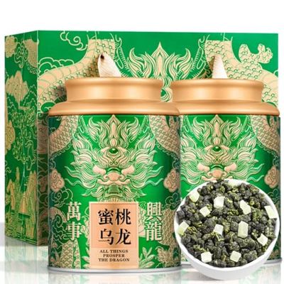 SUMMATE-Chinese Peach Oolong Tea | White Peach Cold Brew | Scented Floral Tea | Rich Aroma 250g/8.81oz
