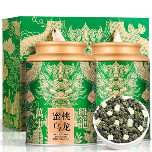SUMMATE-Chinese Peach Oolong Tea | White Peach Cold Brew | Scented Floral Tea | Rich Aroma 250g/8.81oz