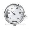 Feeshoppher Mechanical Sauna Hygrometer for Accurate Humidity Control, High Temperature Resistant Aluminum Frame with Glass Mirror, Wall Mounted Design, Large Easy to Read for view 2