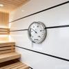 Feeshoppher Mechanical Sauna Hygrometer for Accurate Humidity Control, High Temperature Resistant Aluminum Frame with Glass Mirror, Wall Mounted Design, Large Easy to Read for view 3