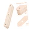 SUPVOX 50pcs Natural Wood Ice Pop Sticks with 3 Holes, 11.5cm Blank Wooden Craft Sticks for Arts, Crafts, Waxing and Ice Cream Making Supplies view 3