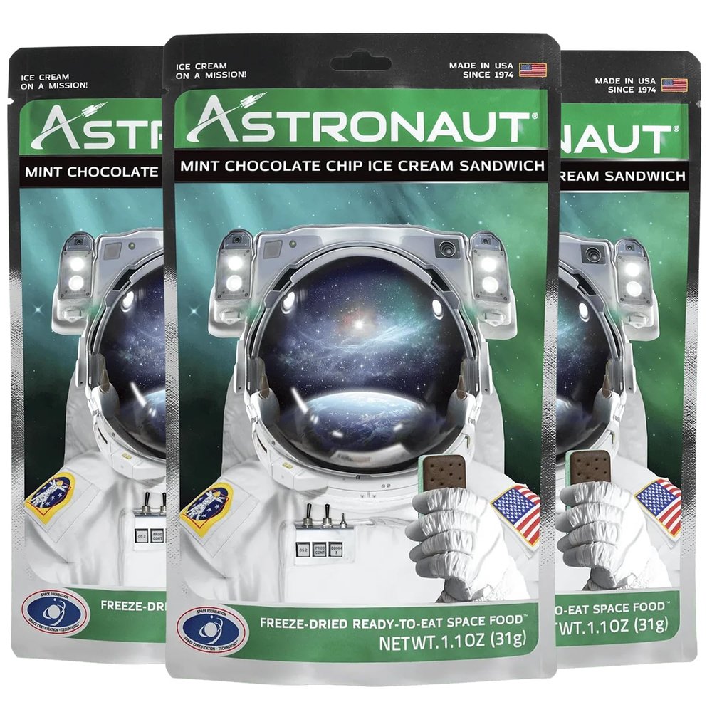 Edu-Sci Astronaut Food (Mint Choc Chip Sandwich 3 Pack)