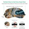 Abstract Art Acrylic Marble Texture 2 PCS Light-Blocking Soft Breathable Eye Masks with Eye Patches and Sleep Masks view 3