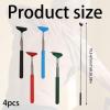 4Pcs Extendable Back Scratchers, Portable Itch Relief Massager with Telescopic Handle, Rake Head Scratching Tool for Head, Back, Leg and Other Tickling Massage - 19.5-67cm Back Scratcher Telescopic view 2