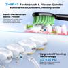 JTF Electric Toothbrush with Water Flosser Combo, 2-in-1 Portable Oral Clean Kit for Teeth Brushing & Flossing,Multiple Modes for Teeth Cleaning and Gum Health Home & Travel Use, Black view 2