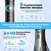 JTF Electric Toothbrush with Water Flosser Combo, 2-in-1 Portable Oral Clean Kit for Teeth Brushing & Flossing,Multiple Modes for Teeth Cleaning and Gum Health Home & Travel Use, Black view 3