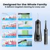 JTF Electric Toothbrush with Water Flosser Combo, 2-in-1 Portable Oral Clean Kit for Teeth Brushing & Flossing,Multiple Modes for Teeth Cleaning and Gum Health Home & Travel Use, Black view 4