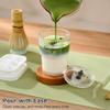 ComboJoy Matcha Whisk Set, Complete Matcha Kit with Bowl, Bamboo Whisk & Holder, Scoop, Sifter, Glass Cup with Lid & Straw, Ice Cube Tray Matcha Gift Set for Matcha Lovers view 4