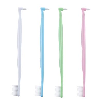 4Pcs Orthodontic Toothbrushes, Single Tufted Tapered Toothbrush for Braces, Soft Double Ended Brace Toothbrush for Braces Detail Cleaning(Multicolor)
