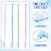 4Pcs Orthodontic Toothbrushes, Single Tufted Tapered Toothbrush for Braces, Soft Double Ended Brace Toothbrush for Braces Detail Cleaning(Multicolor) view 3