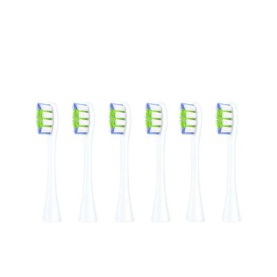 6 pcs Replacement Brush Heads,Compatible for Oclean Flow/X PRO/X /F1/Z1/One/ Air2 Toothbrush Nozzles(6 pcs White)