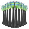 10PCS Replacement Toothbrush Heads Compatible for 7am2m AM101/AM105 Vacuum Soft Bristle Nozzles(10PCS Black) view 1
