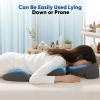 Massage Breast Pillow and Face Down Pillow Set, Memory Foam Face Cradle for Sleeping with Non-Slip Bottom, Breast Support Pillow Bolster Head Cushion Chest Cushion for SPA Home Beauty Salon Bedroom view 2