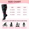 4 Pairs Plus Size Compression Socks for Women & Men, 2030 mmHg Wide Calf Knee High Socks, Flight & Travel Support, Best for Circulation, Running, Nursing, Athletic Use view 2