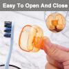 10Pcs Toothbrush Covers, Portable Durable Toothbrush Cover Clip for Manual & Electric Toothbrushes, Ideal for Home, Travel, Bathroom, School & Camping view 4