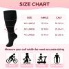 4 Pairs Plus Size Compression Socks for Women & Men, 2030 mmHg Wide Calf Knee High Socks, Flight & Travel Support, Best for Circulation, Running, Nursing, Athletic Use view 2