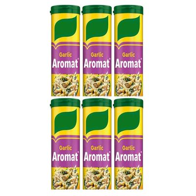 Aromat Garlic All Purpose Savoury Seasoning, 90g, Suitable for Vegetarians and Vegans,Pack Of 6