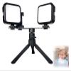 Dental Photography Mobile Fill Light, 48-100mm Extendable Phone Holder, 3000K-7000K & 3 Independently Adjustable Group Lights for Clear Images view 1