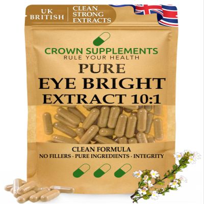 Pure Eyebrightt Capsules Extract 10:1 | Clean Supplements | Crown Supplements UK (90 Capsules)