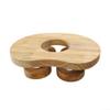 ComfyHarbor Rotatable Wooden Sauna Pillow For Neck And Head Support, Designed For Comfort And Tension Relief During Sauna Use, Includes Two Pieces