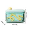 Flosser Dispenser - 7x9x3cm White Automatic Case, Teeth Cleaning Floss Box, Hygiene Holder, Portable Tool | Automatic Flosser Storage Case for Women Men Travel Gym Daily Use view 2