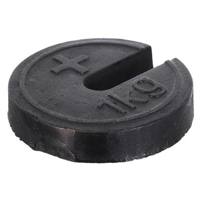 Amosfun Orthopedic Traction Slotted Scale Weight 1kg Metal Balance Calibration Counterweight for Vintage Mechanical Scales, Classic Retro Weighing Equipment