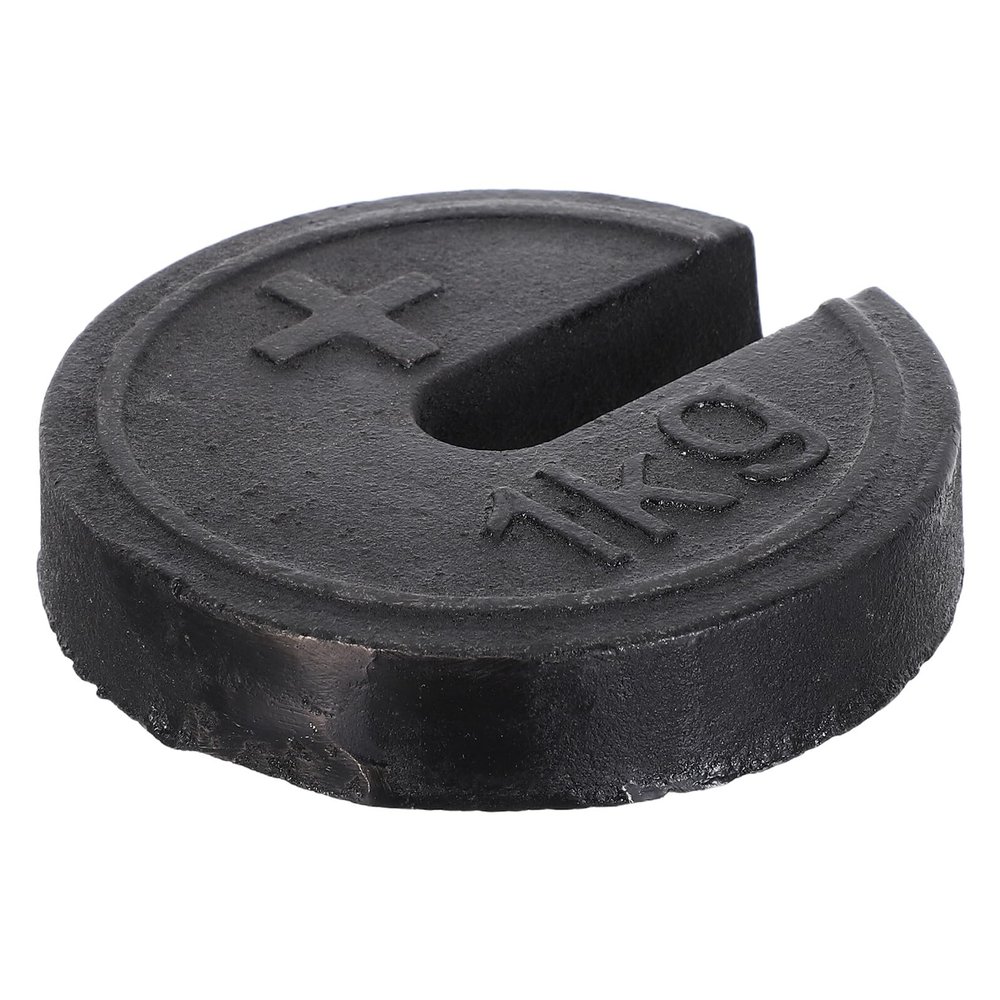 Amosfun Orthopedic Traction Slotted Scale Weight 1kg Metal Balance Calibration Counterweight for Vintage Mechanical Scales, Classic Retro Weighing Equipment