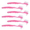 DEARMAMY 6pcs Double-Sided Denture Cleaning Brush False Teeth Brushes Soft Bristle Dental for Elderly Patients Travel Denture Clean view 1