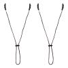 ABOOFAN Adjustable Outdoor Hat Strap Clips 2pcs Brown Multi-function Caps Retainer for Cycling Fishing Boating Sports Headwear Accessories view 1