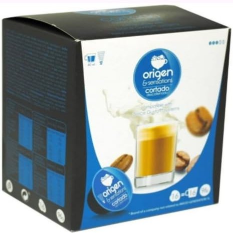 Decaffeinated Coffee Capsules Origin Blend, 16 Capsules per Pack (Pack of 2) Smooth & Aromatic Coffee