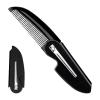 Beard Brush Men - Portable Mustache Styling, Folding Pocket with Travel Size, Hair Comb with Compact Design, Grooming Tool Kit, Salon Hairdressing for Adults Dorm Commute view 1