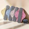6pcs Reusable Sanitary Towels Pads for Elderly, Washable Cotton Panty Liners, Leak-Proof Adult Period Pads for Elderly Care, Postpartum Recovery, Daily, Home,Travel (Random Color) view 3