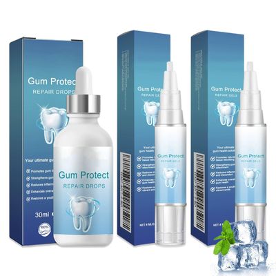 3 PCS Mullend Gum Repair Gel, Mullend Teeth Repair Gel, Gum Protect Repairs Gels, Natural Toothpaste Nursing for Fresh Breath Oral Care