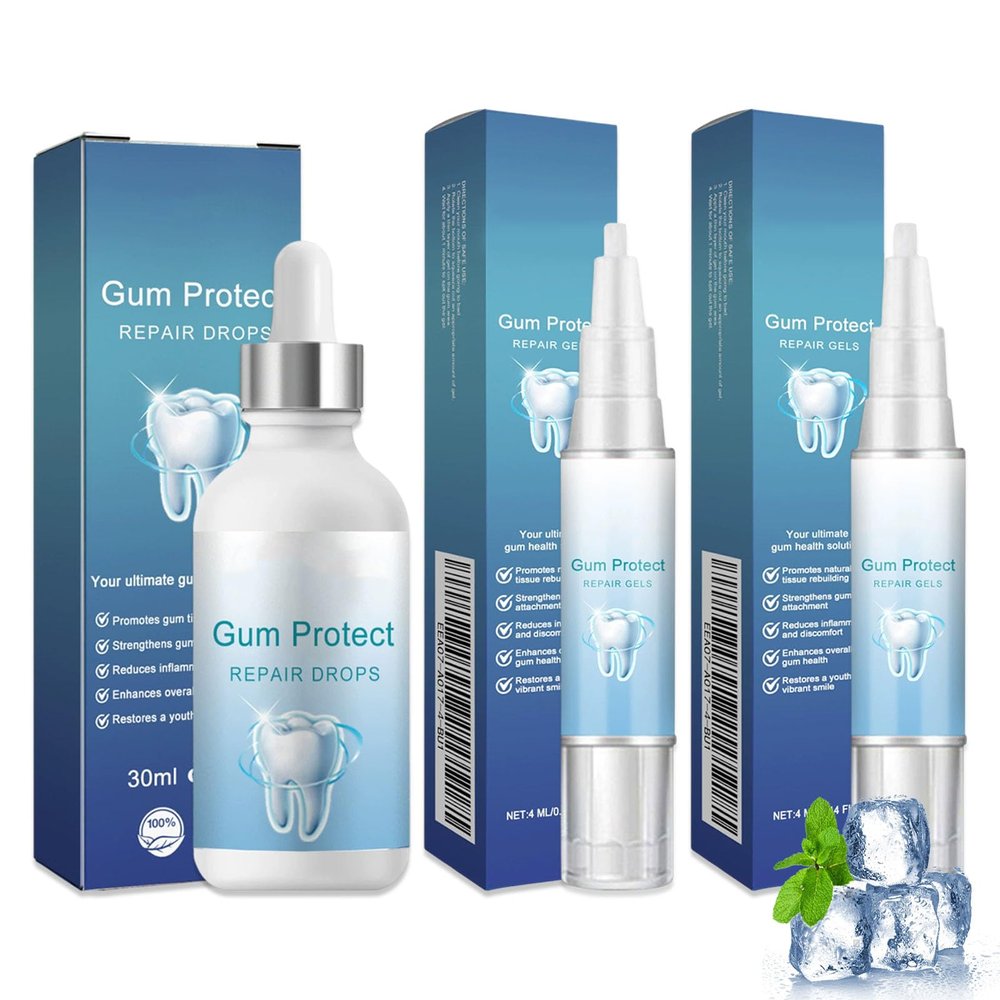 3 PCS Mullend Gum Repair Gel, Mullend Teeth Repair Gel, Gum Protect Repairs Gels, Natural Toothpaste Nursing for Fresh Breath Oral Care