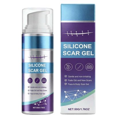 Silicone Scar Gel - Advanced Treatment for Old & New Scars, C-Section, Surgery, Stretch Marks - Smooth, Fade & Repair Skin Scar Removal Cream