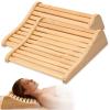 2Pcs Sauna Headrest Pillow, Headrest Support Ergonomic Design Elegant Sauna Accessories Comfortable & Wide Wood Pillow for Women Men view 1