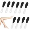 10 Pieces Foot File, Foot Scraper, Foot Files for Hard Skin, Foot Filer, Double Sided, with Plastic Handle for Wet and Dry Cracked Feet, Foot Scraper Hard Skin Remover view 1
