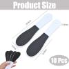 10 Pieces Foot File, Foot Scraper, Foot Files for Hard Skin, Foot Filer, Double Sided, with Plastic Handle for Wet and Dry Cracked Feet, Foot Scraper Hard Skin Remover view 2