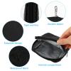 2 PCS Sanitary Pad Storage Bag, Period Bag for Teenage Girls and Women, Waterproof Zippered Period Pouch for School and Travel, Black Sanitary Towel Holder view 3