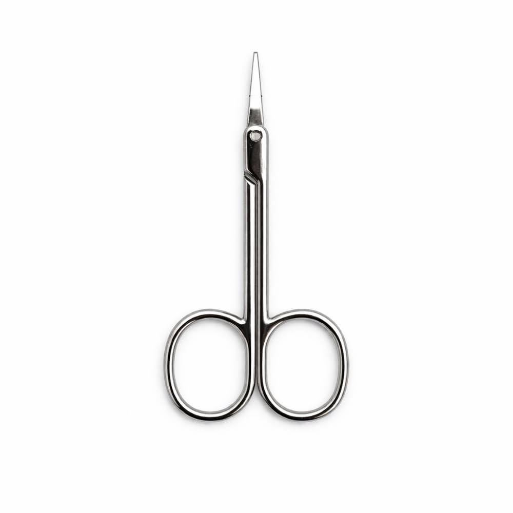 Mustache Scissors & Tweezers Set Precision Facial Hair Scissors for Beard, Eyebrows, Nose & Mustache Trimming | Stainless Steel Grooming Tools for Men & Women | Travel Friendly (Mustache, 36)