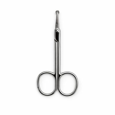 Mustache Scissors & Tweezers Set Precision Facial Hair Scissors for Beard, Eyebrows, Nose & Mustache Trimming | Stainless Steel Grooming Tools for Men & Women | Travel Friendly (Facial Hair, 1)