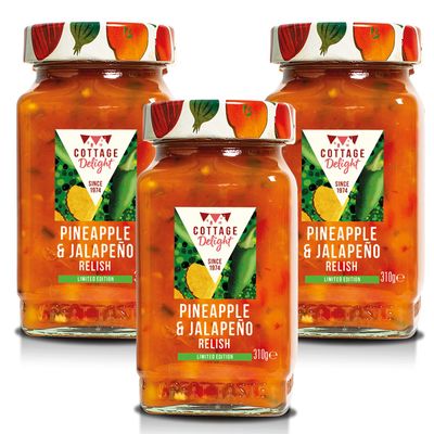 Cottage Delight - Pineapple & Jalapeno Relish (Limited Edition) - 310g - Pack of 3
