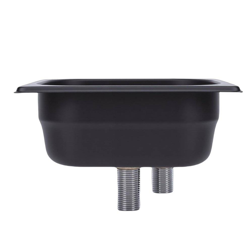 Jelquix Automatic Pitcher Rinser, Stainless Steel Embedded Cup Washer with High Pressure Rinsing for Home and Commercial Use (Black)