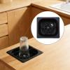 Jelquix Automatic Pitcher Rinser, Stainless Steel Embedded Cup Washer with High Pressure Rinsing for Home and Commercial Use (Black) view 2