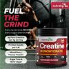 Flavoured Creatine Monohydrate Powder 300g | 75 Servings | Pure Micronised Creatine Powder Supplement | Pre & Post Workout | Muscle Growth, Strength & Recovery | Vegan | Men & Women | Mixed Berry | UK view 2